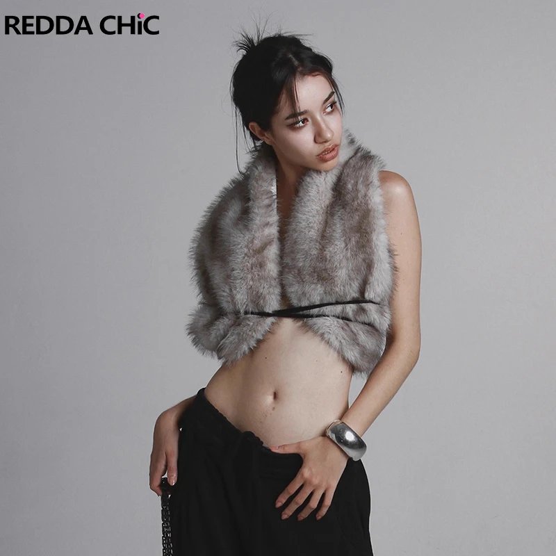 

REDDACHiC женская шаль из искусственного меха, зимняя теплая палантин, свадебный галстук-бабочка с плечами, пушистый шарф, вечерний костюм для вечеринки