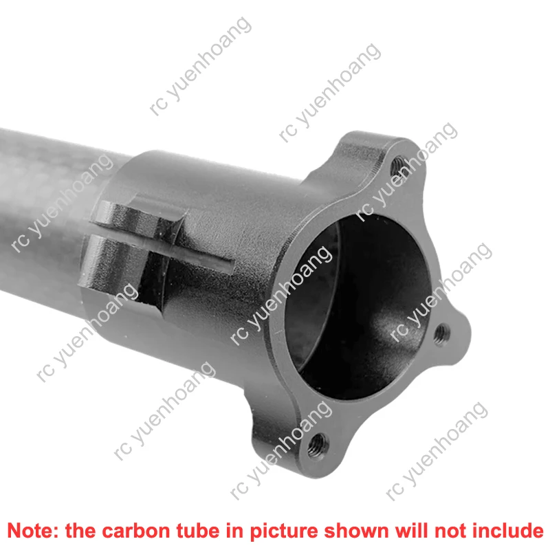 Train d'atterrissage RC UAV, Base de montage en alliage d'aluminium Dia.25mm, connecteur de Joint de Tube en carbone, support de train d'alignement, Angle d'inclinaison de 65 degrés