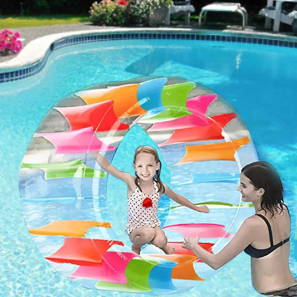 Colorful Inflatable Water Wheel Pool Float Waterproof PVC Huge Roller Float Summer Children Swimming Pools Toy For Kids/adults