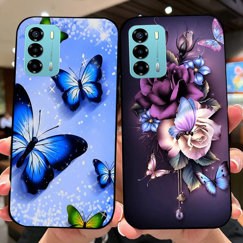 For ZTE Blade V40 Vita Cases V40Vita 8045 Cute Cartoon Soft Silicon TPU Phone Cover For ZTE Blade A72 Shell A 72 Bumper Fundas