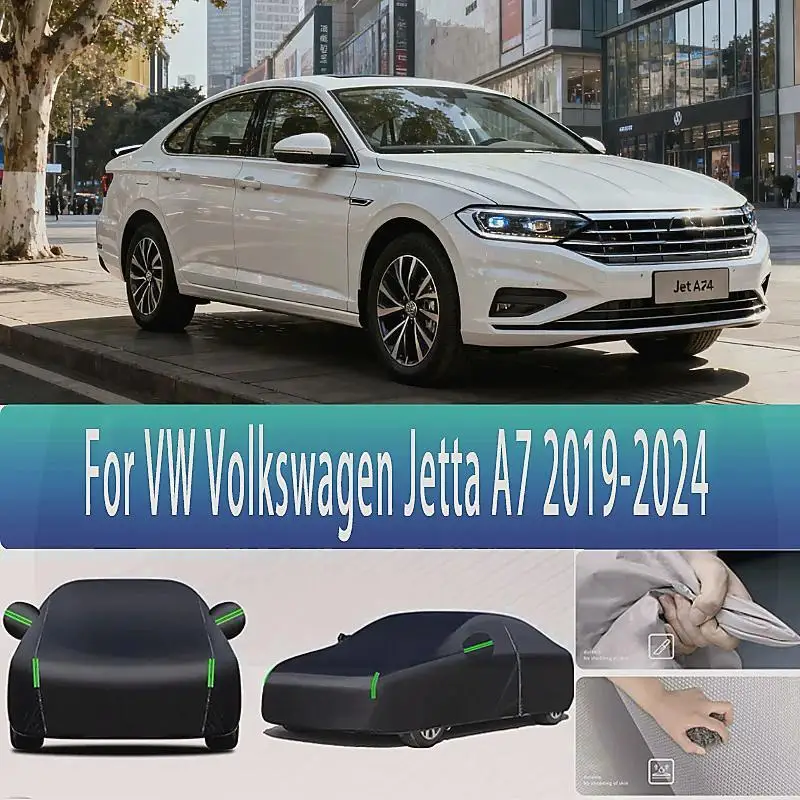 

Для VW Volkswagen Jetta A7 2019-2024 наружная защита и водонепроницаемый полный снег солнцезащитный козырек пылезащитные внешние автомобильные чехлы