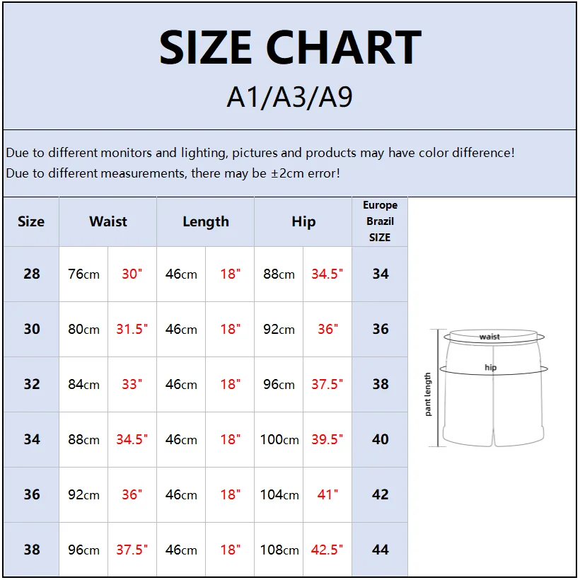 Celana pendek pria celana pendek pantai Bermuda # cepat kering # ukuran Asia # Logo sulam #46cm/18 inci #1 saku # A1