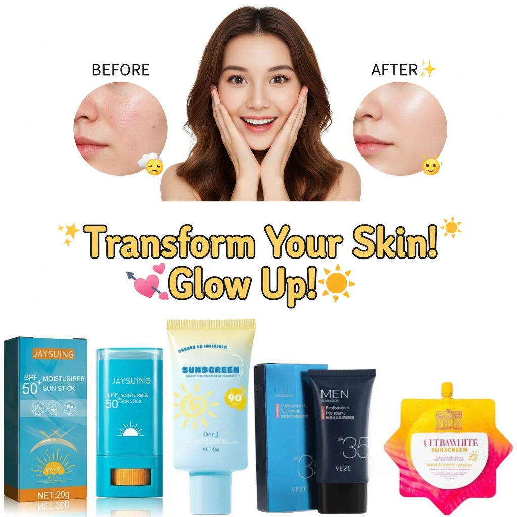 

Sunscreen cream Stick SPF 50+ UV Protective Anti Oxidant sun block Isolation cream Lightweight Korea for All Skin Type Cosmetics