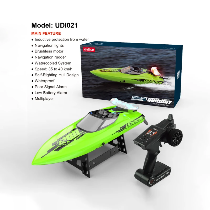 Udirc Udi020 Udi021 Rc Boat 2.4g Remote Control 25km/H High Speed Waterproof Protection Pvc Electric Rc Boat Toy Gift For Boy