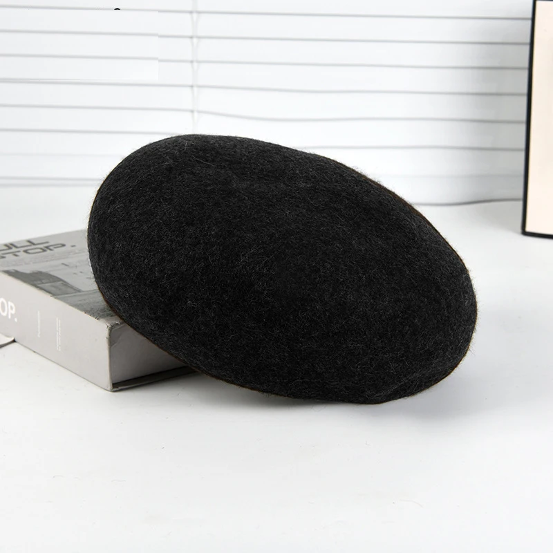

Женский осенне-зимний берет в корейском стиле, мягкая модная теплая художественная универсальная шапка художника, шапка-бини, головной убор для холодной погоды, уличный
