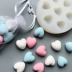 Heart Shaped Candle Mold DIY Silicone Mould Decor Pendant Jewelry Handmade Molds Aromatherapy Plaster Candle Making seifen form