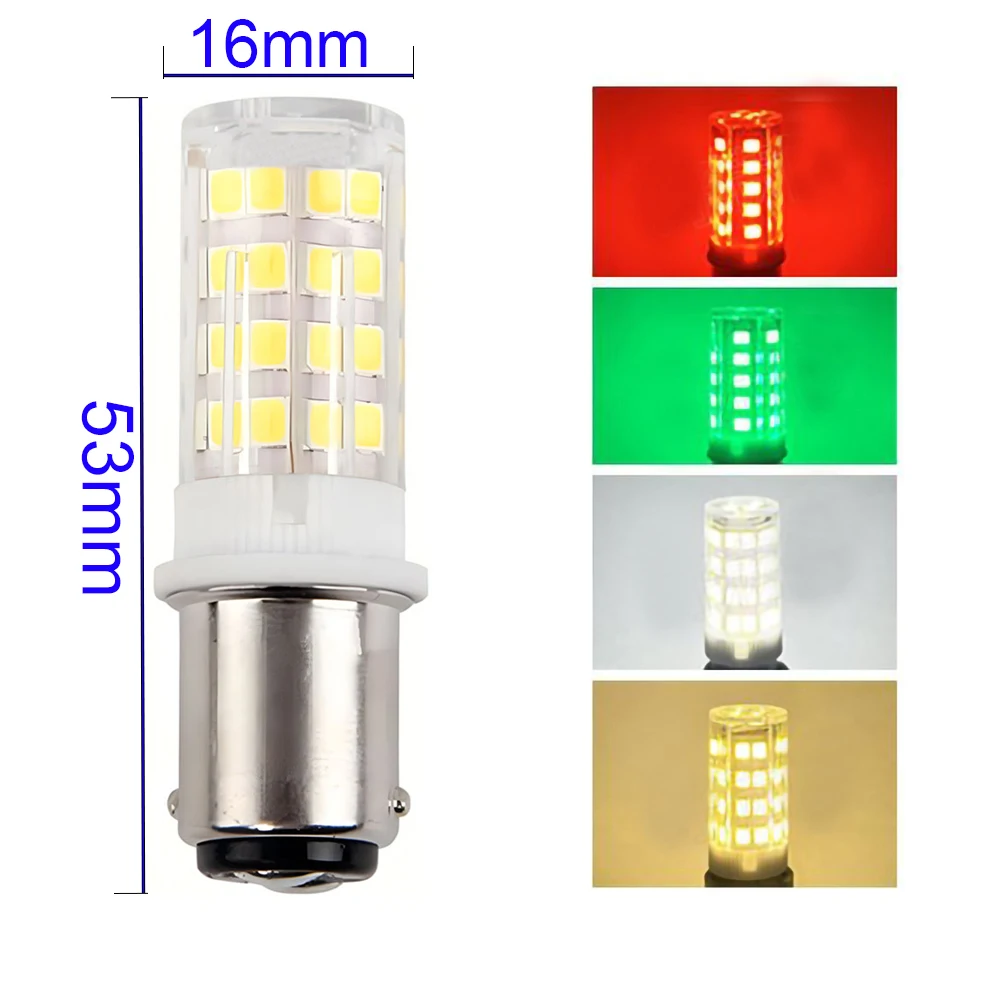 Yacht Boat Ship Signal Lighting 12V 24V 3W BA15D LED Light Bulb Bayonet Double Contact Truck Motorhome LED Indicator Light Lamp