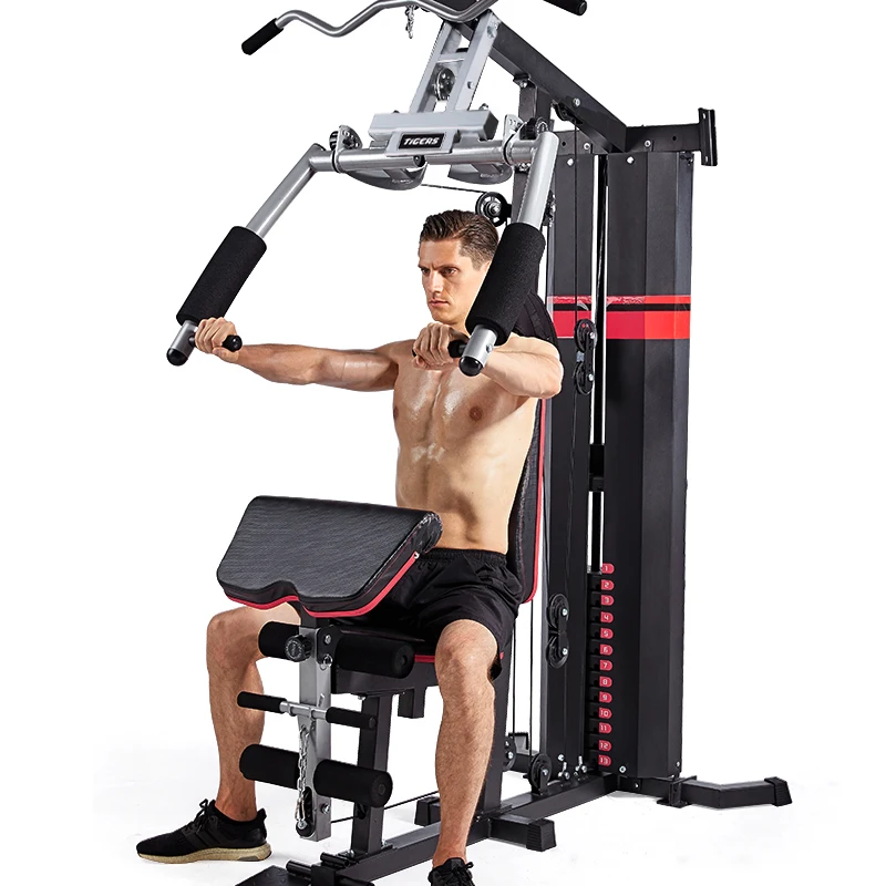 Commercial Hot Sell Single Station Home Gym Equipment Strength Training Lat Pull Down Machine Mutli Function Station with Weight