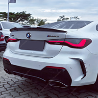 Gloss Black PSM High Kick Rear Spoiler For Bmw G22 G24 G26 i4 420i 430i 430d M440i 2020-2025 Bodykit Rear Trunk Tail Wing