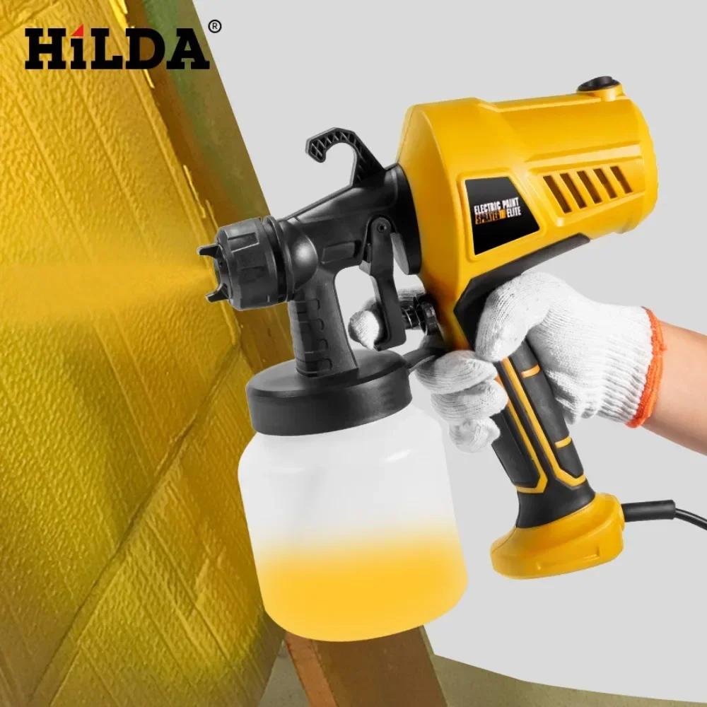 500W Electric Spray Gun Household Detachable High Pressure Spray Gun Portable Sprayer Gun for Painting Ceiling Walls Fence Door