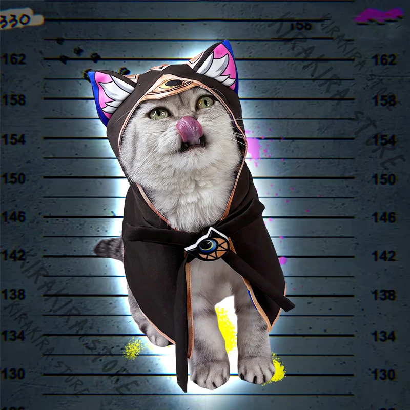 هونكاي: ستار ريل تشفير ‌ ‌   القط هود الحيوانات الأليفة تأثيري حلي الملابس لعب الأدوار اكسسوارات جرو الملابس الملابس هدايا Kawaii