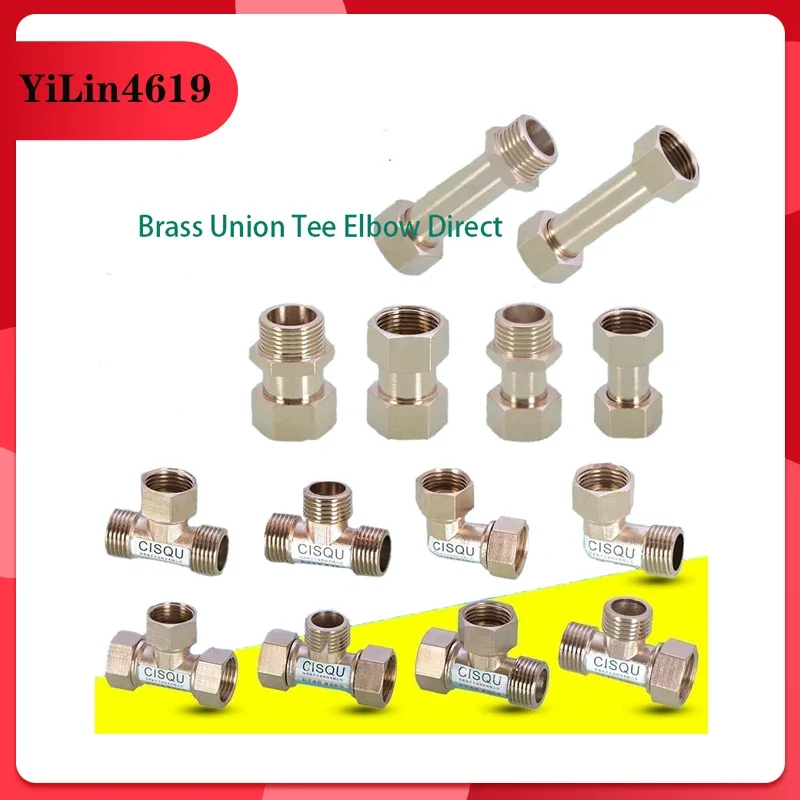 

Фитинги для труб, домашний водонагреватель из меди под напряжением, газовая труба 1/2 дюйма, Внутренний провод, внешний провод, тройник, соединительные фитинги