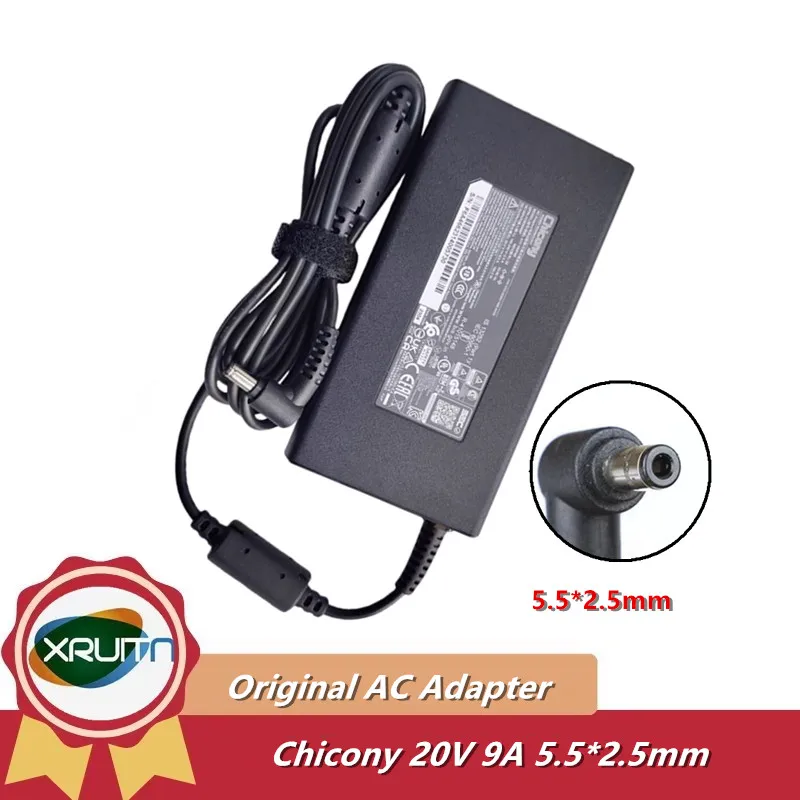 

Genuine Chicony A17-180P4B A180A068P 20V 9A 180W 5.5*2.5mm AC Adapter Charger For Colorful Hasee Clevo MSI Laptop Power Supply