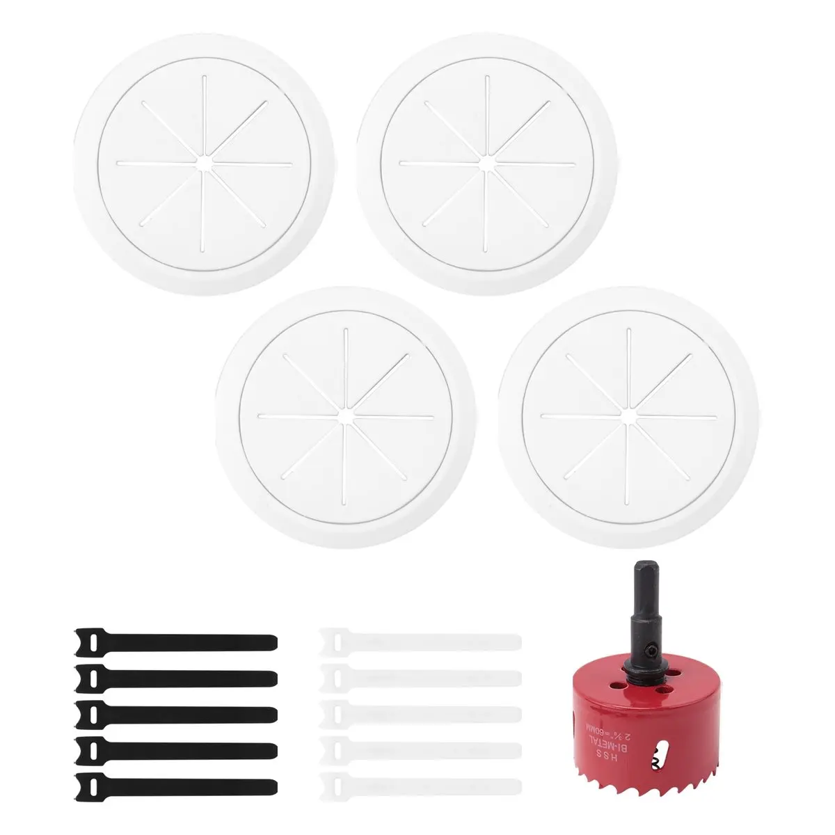 #63E Tools & Building Supplies,4 Pack Wire Concealer for Wall Mounted TV, Wall Cable Management Kit (pc)