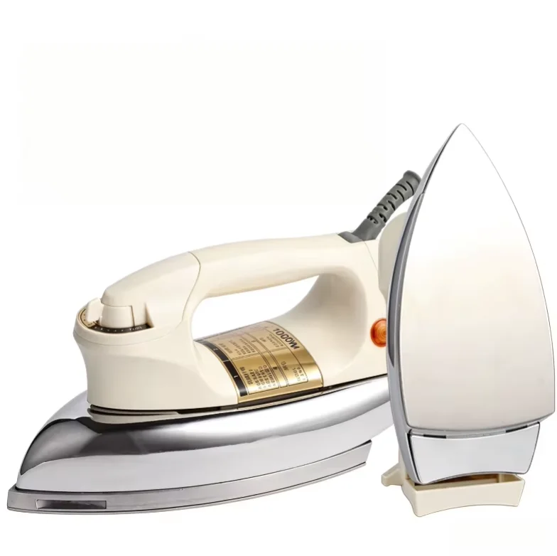 Stainless Steel Soleplate Dry Iron 1000W 6 Levels Temp Control for Hot Stamping, Heat Transfer, Veneer Pasting & Garment Ironing