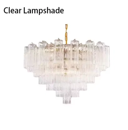 Italian Murano Glass Chandelier For Living Dining Room Clound Pink Handmade Glass Pendant Lights For Kitchen Bar Villa Lighting