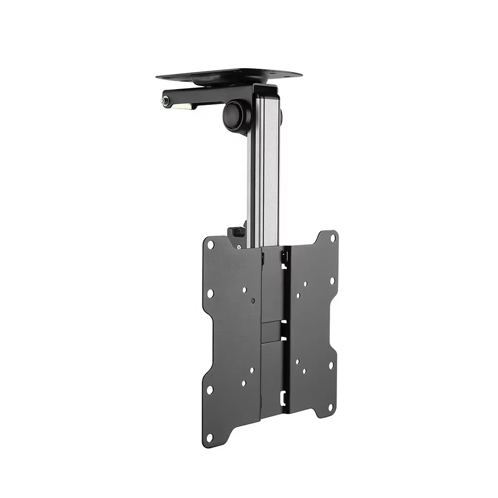 

RV TV Ceiling Mount Swivel Fold-Up Retractable With Flexible Sliding Rails for 17"-37" TVs Under Cabinet Pitched Roof Camper