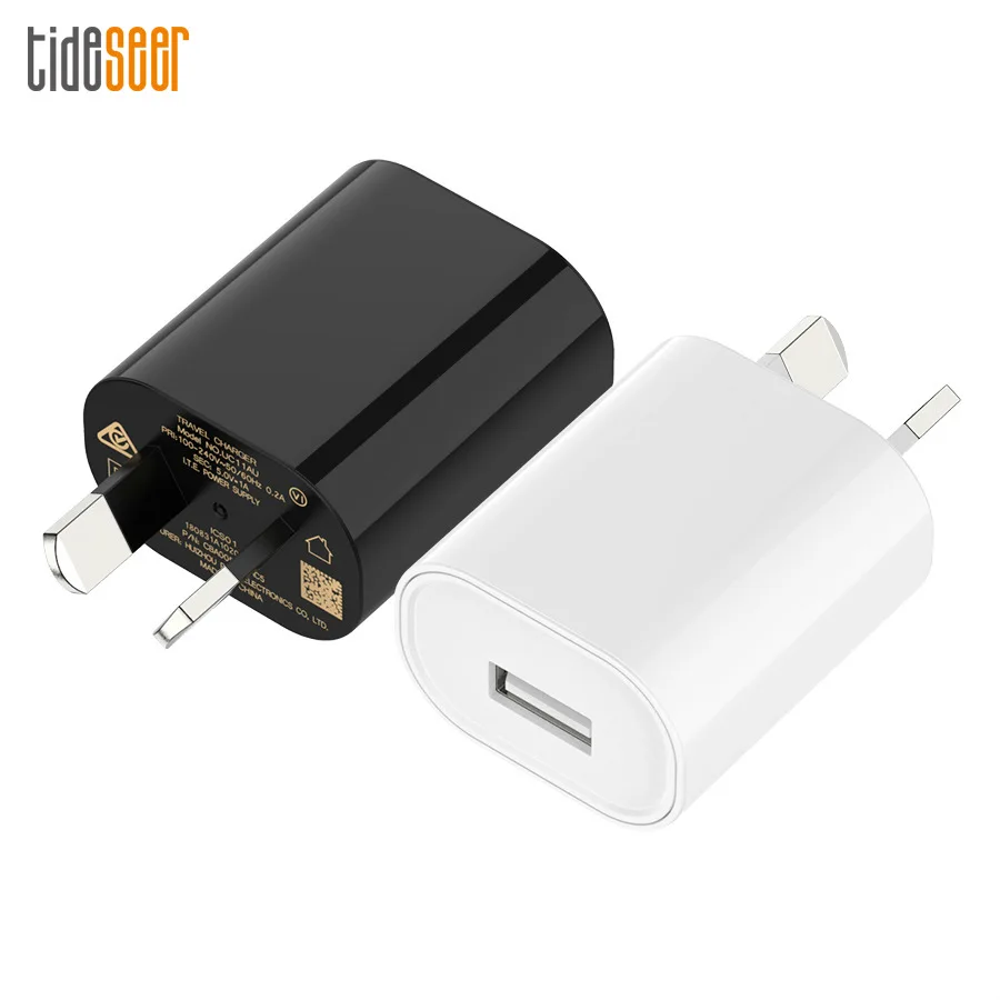 

100pcs Australia New Zealand AU Plug USB Wall Travel Charger Power Adapter 5V 1A 2A For iPhone 11 Pro X 8 Xiaomi Huawei Tablet