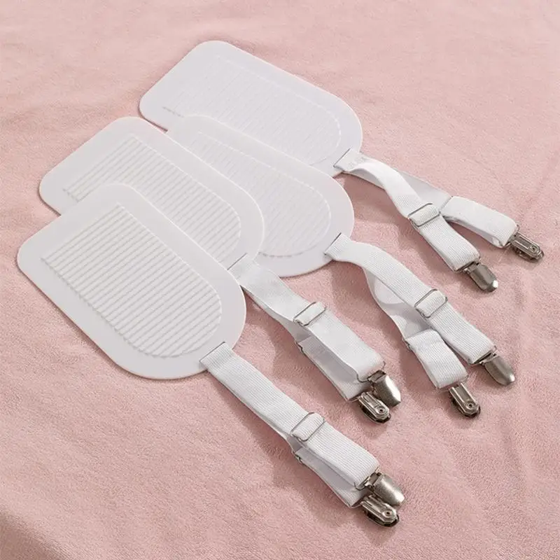 

L74D 2/4PCS Bed Sheet Grippers Holders With Pressure Plate Wrinkle Resistant Sheet
