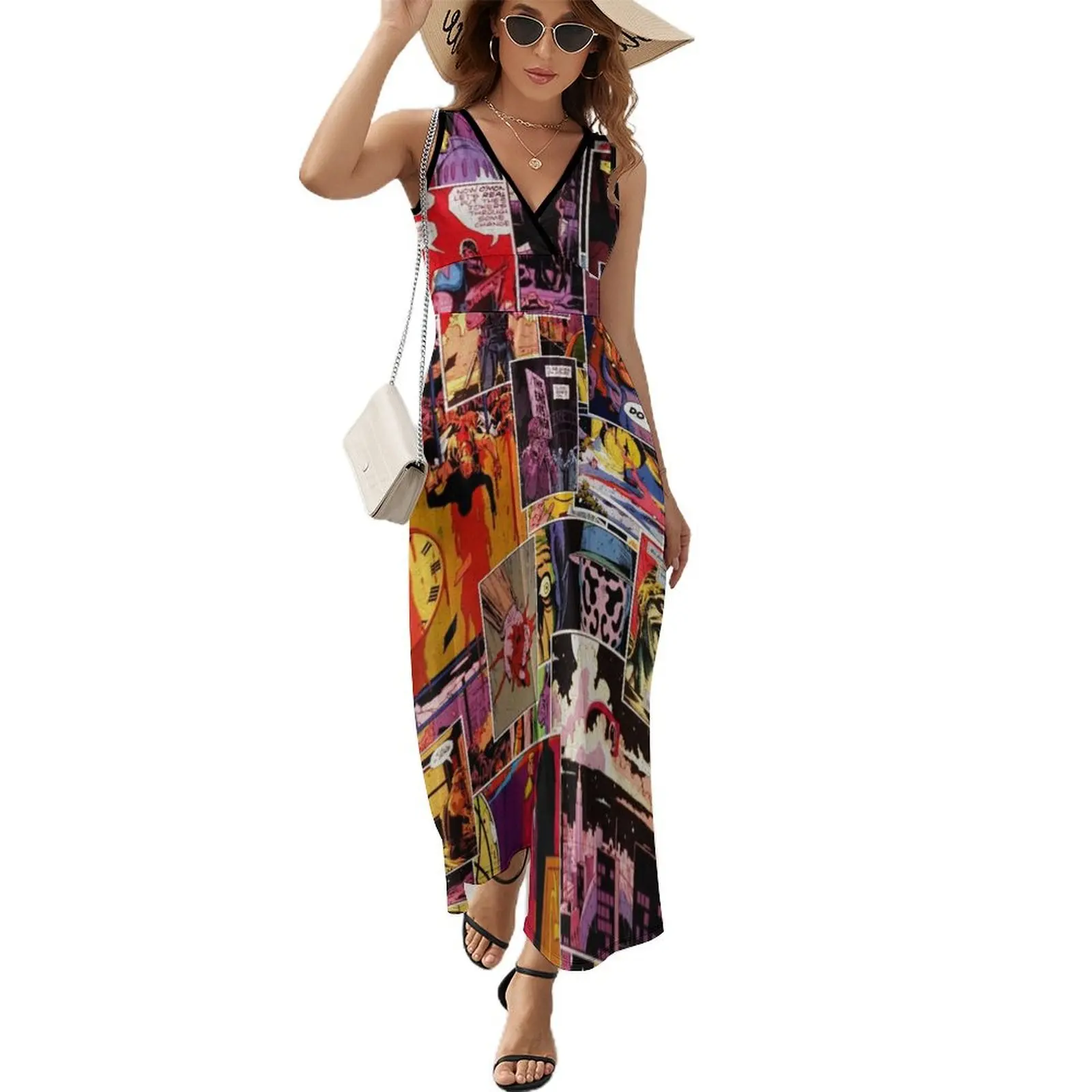 

Watchmen Panel Collage Sleeveless Dress dress summer Women's dress