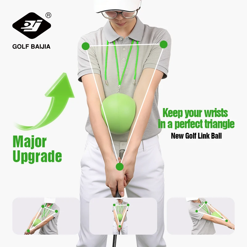 New Golf Connector Ball Reduces Hand Wobble, Stabilizes Ball-Striking Performance, and Maintains a Consistent, Proper Arm Triang