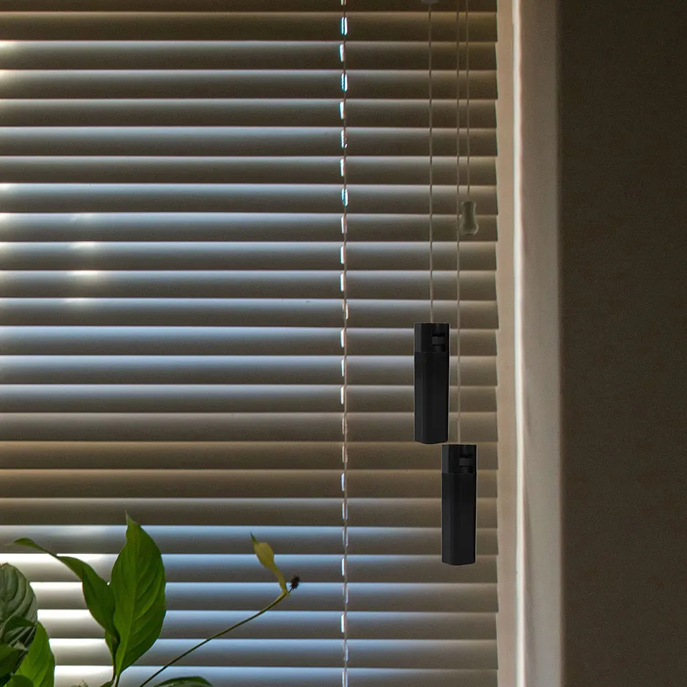 

2pcs White Cord Tassel For Window Blind Pulls Roman Shade Hardware Kit Accessories Blind String Holder With Weighted Square