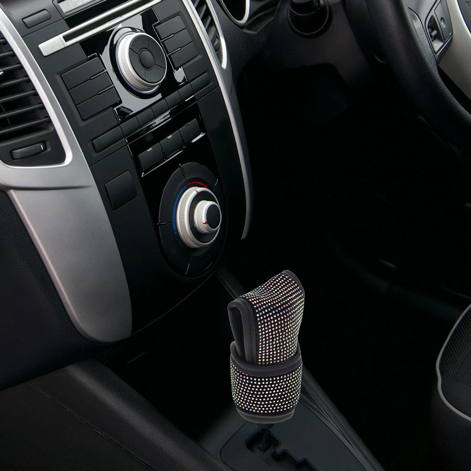

Crystal Rhinestone Bling Gear Shift Cover Universal Gear Protection Cover Soft Comfortable Car Interior Car Interior Accessories