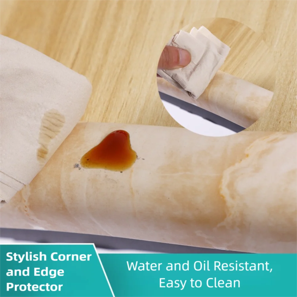 แผ่นกันกระแทกขอบโต๊ะเด็ก 2 เมตร แบบนุ่มหนา ป้องกันมุมผนัง ลายไม้ NBR แผ่นกันกระแทกขอบหน้าต่าง ขอบเตียง