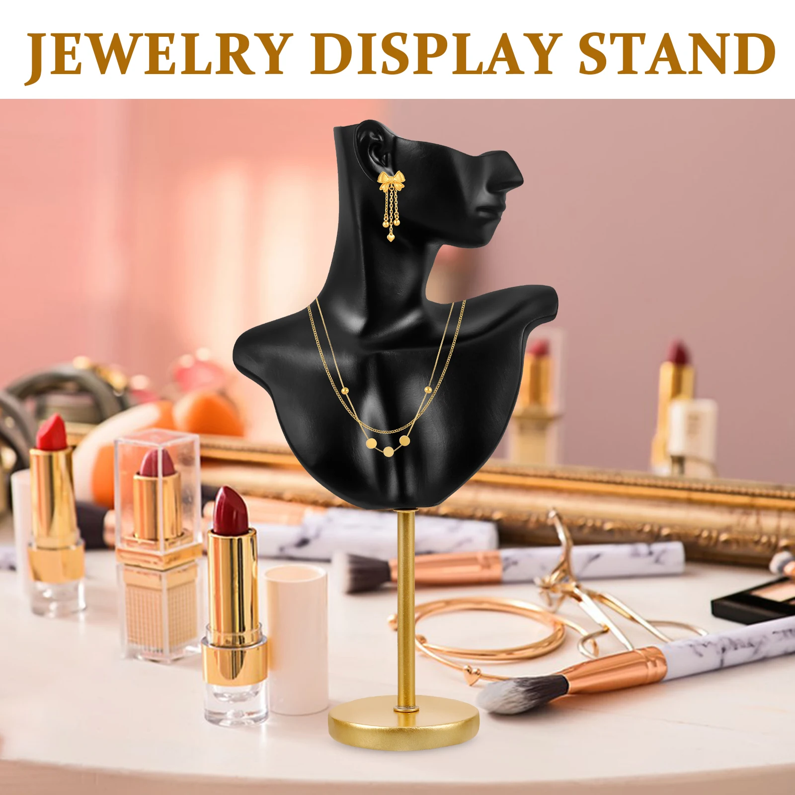Earrings Display St Jewelry Storage Holder Necklace ganizer Zinc Alloy Mannequin Creative Rack Earring Holder Counter Props