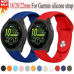 18mm 20mm 22mm Silicone Strap For Gramin Forerunner 55 165 645 965 255/265 245 Music Sport Wristband Garmin Forerunner 265S Band