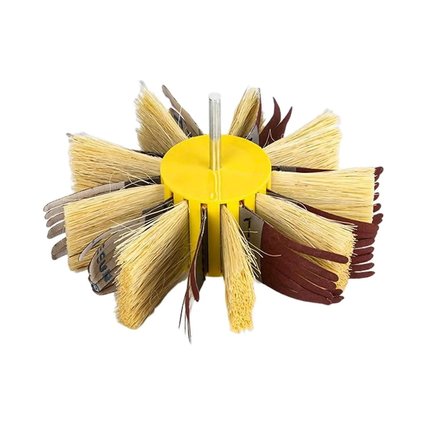 

SI FANG 1 шт., 6 дюймов/150 мм * 6 мм, устанавливаемая валом, сизалевая и наждачная ткань, щетина, полировальная щетка, колесо для дерева, грунтовка, шлифовка металла