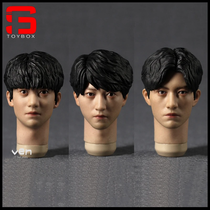 

In Stock Seven Toys TD001/2/3 1/6 Asian Idol Fboys Head Sculpt with Movable Eyes Model Fit 12" Male Soldier Action Figure Body