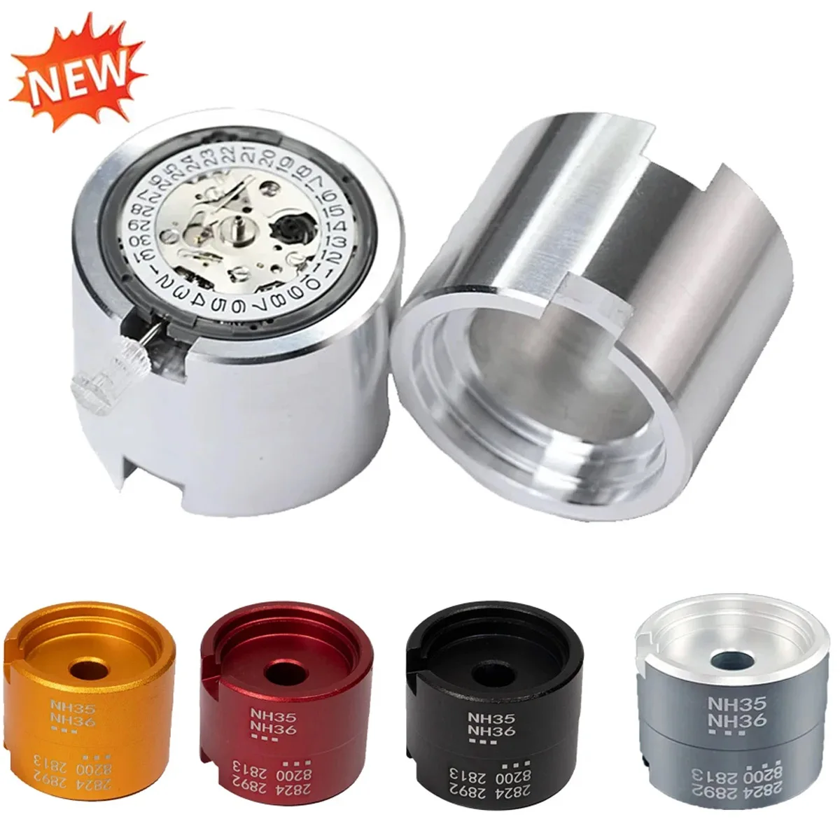 HOT NH35 NH36 Watch Movement Holder Bracket Fits NH35 NH36 2824 2892 8200 Movement Mod Base Watchmaker Assemble Repair Tools