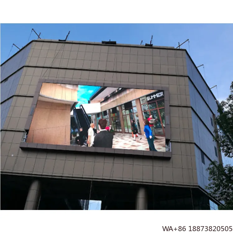 شاشة LED رائجة البيع P10 لافتات رقمية خارجية وعروض IP66 خارجية مقاومة للماء إعلان تلفزيون فيديو جدار لوحة 960x960 مللي متر
