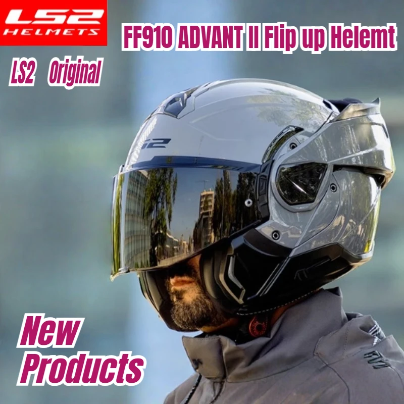 

Original LS2 FF910 ADVANT II Flip Up Motorcycle Modular Helmet Double Visor Full Face Helmets ECE DOT Casco De Motocicleta