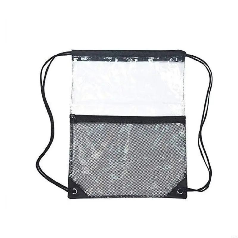 U75C pacote transparente backpack da bolsa ginástica ginástica