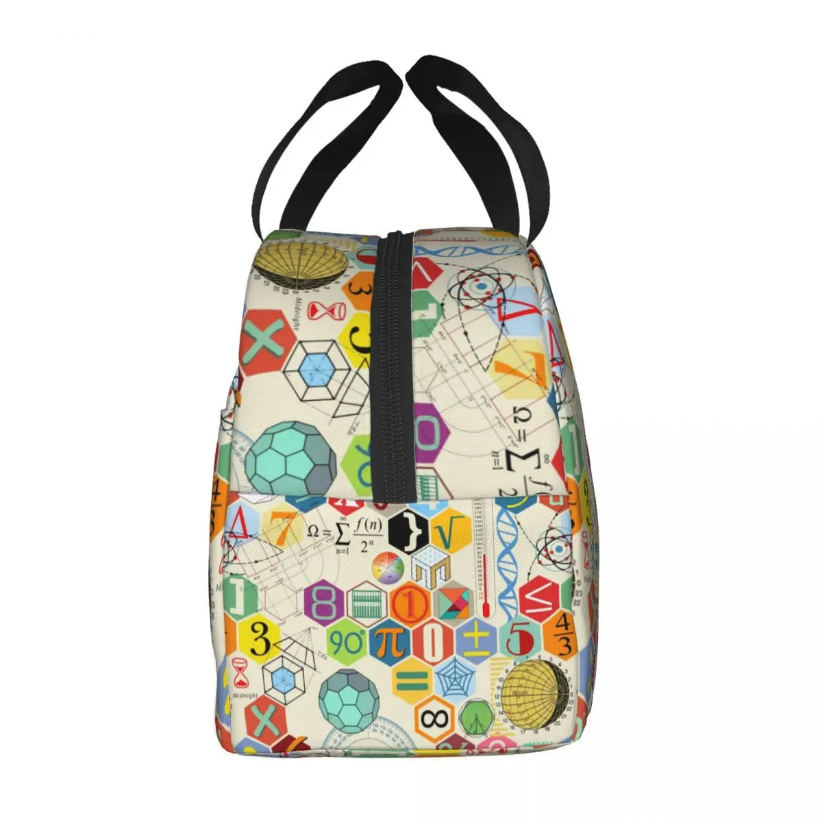 Math Symbol Insulated Lunch Bag Science Teacher Gift Portable Cooler Thermal Bento Box Women Kids Food Container Tote Bags