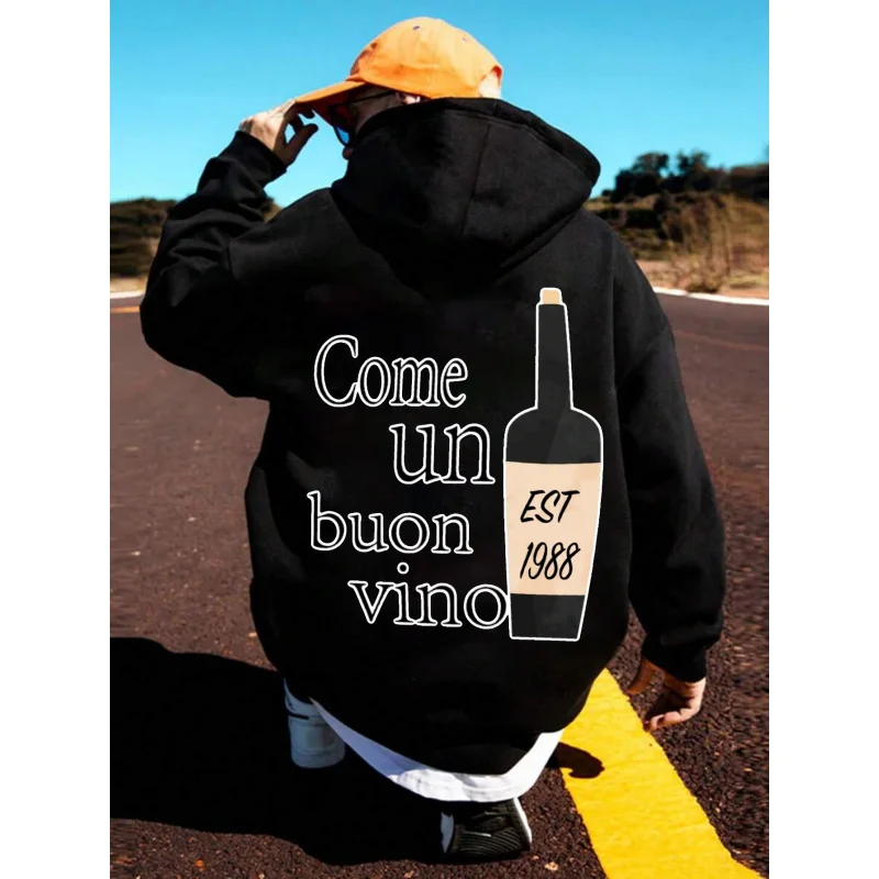 Mens Hoodie Black C…