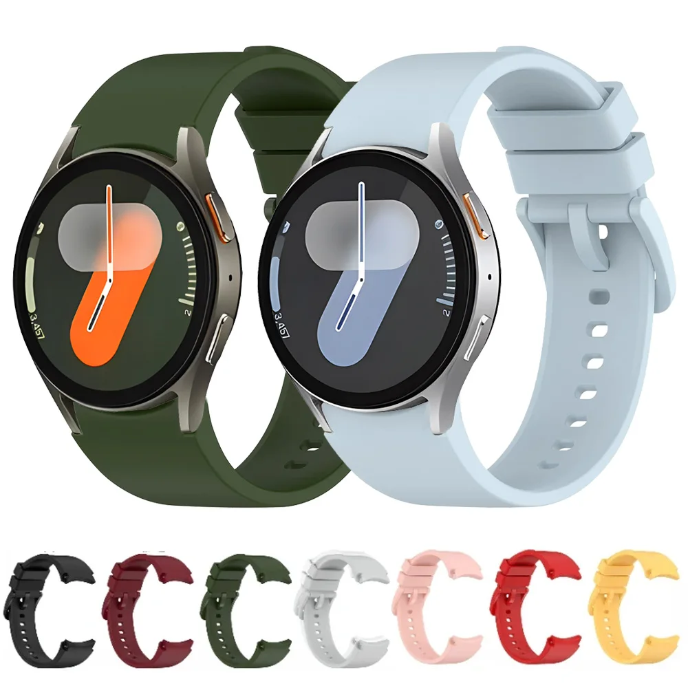 No Gap Sport-Silikonarmband für Samsung Galaxy Watch 4/5/6/7 40 mm 44 mm 5 Pro 45 mm Watch 6 Classic 47 mm 43 mm Original-Armband