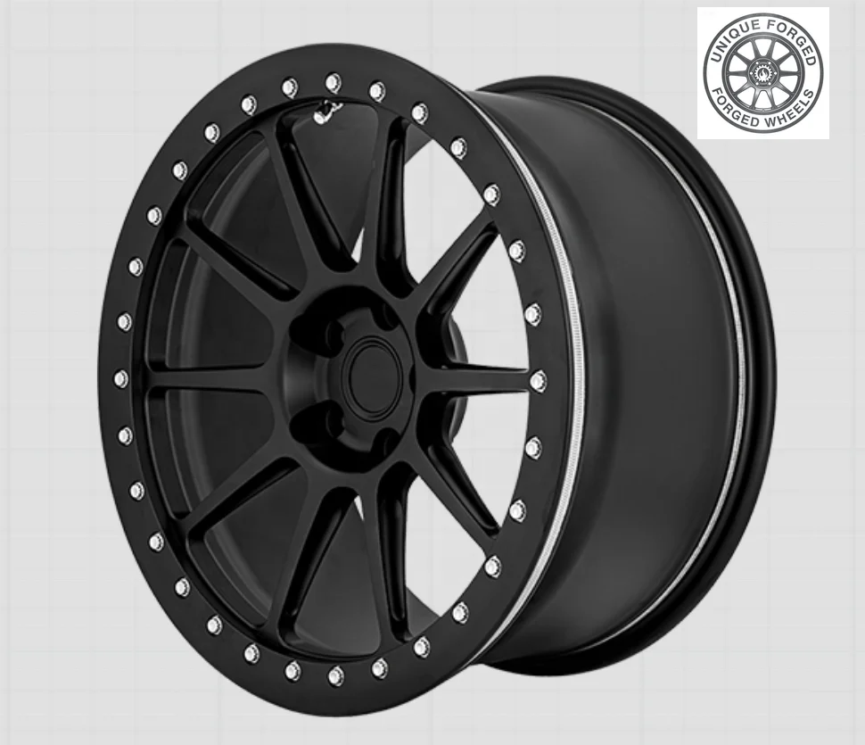 

2 3 Piece Forged Alloy Drag Racing Car Concave Wheel Beadlock 5x114.3 5x130 5x120 5x112 15 16 17 18 20 Inch Rim