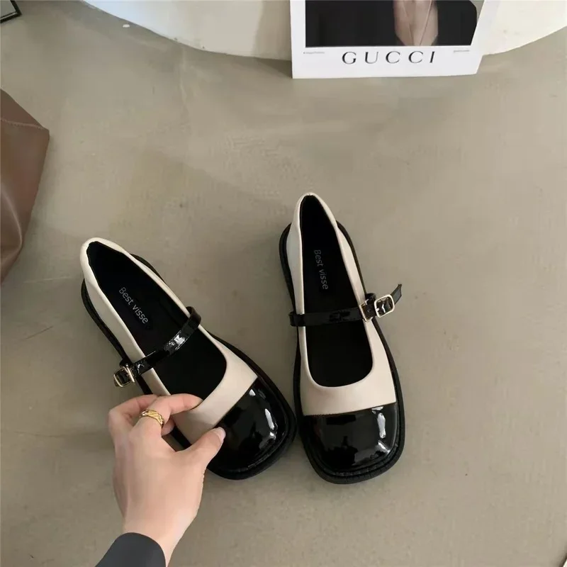 Platform Mary Jane Women Shoes Fashion French Pu Shoes Female Student Japanese Style Jk Uniform Dress Women\'s Shoes 2024