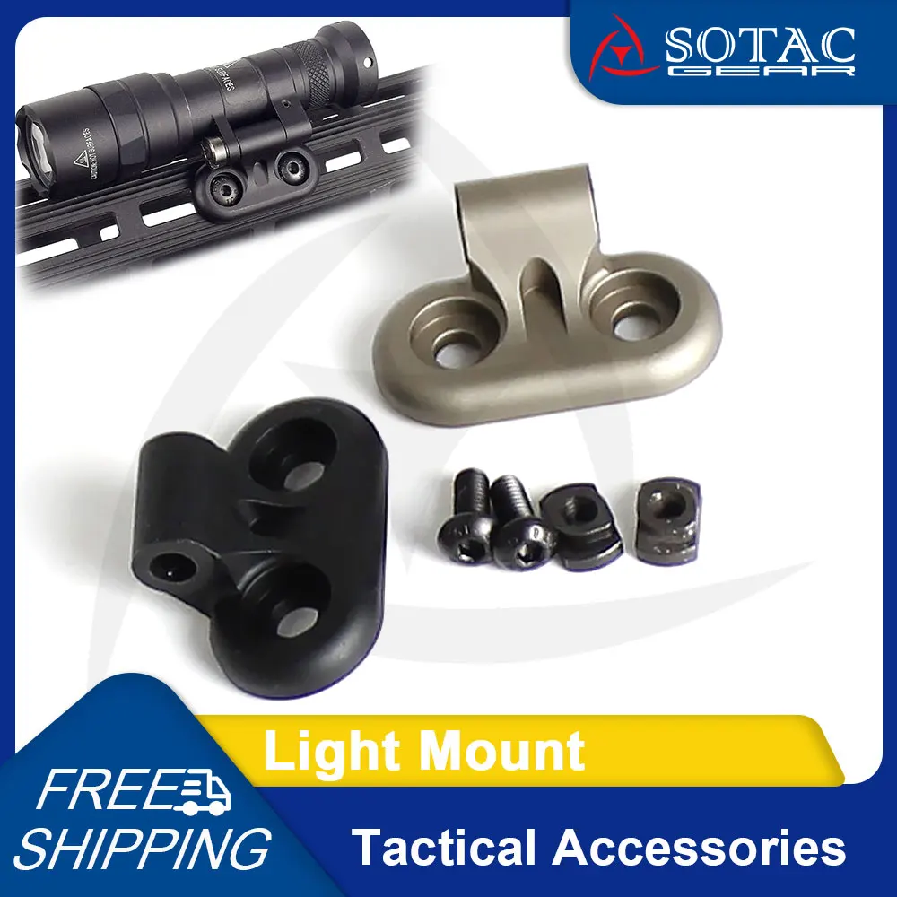 

SOTAC Weapon Flashlight Off Set Mount Metal CNC for M340C M640DF M640V-DF Light Mounting Base Tactical Accessory