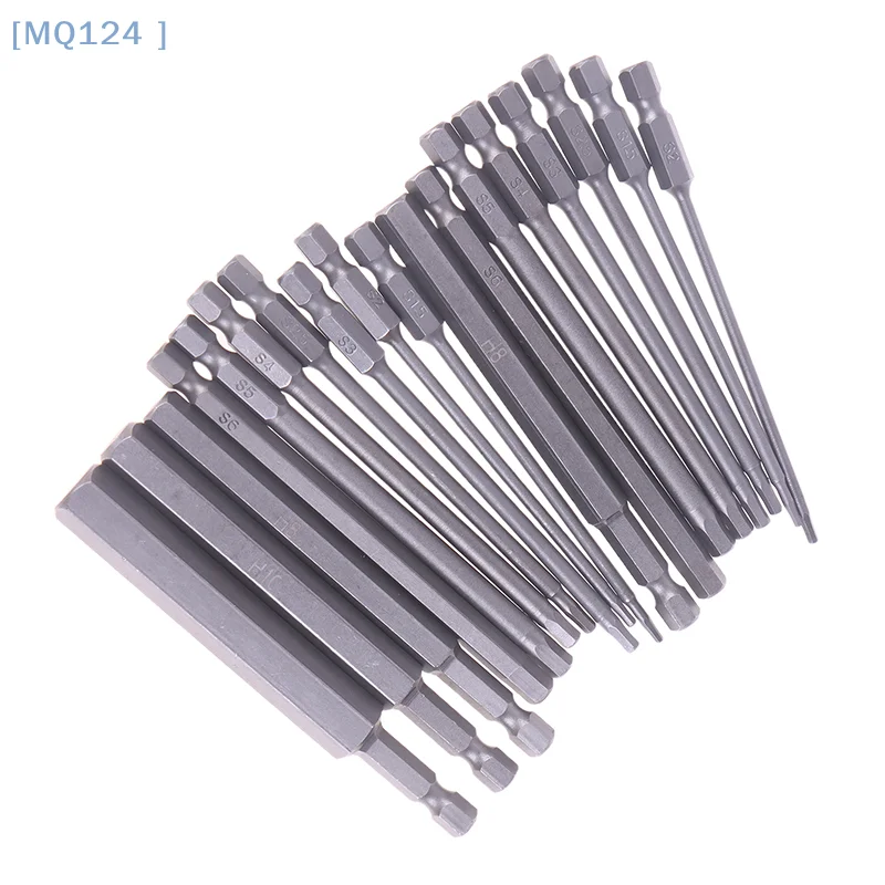Screwdriver Set 8Pcs 1/4" Hex Shank Head Allen Wrench Screwdriver Socket Bit Metric Magnetic Screwdriver Bits Set Tools