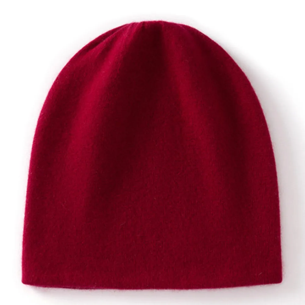 cashmere-beanie-hat-solid-black-grey-women-winter-warm-soft-cozy-knit-skull-cap-daily-wear-classic-style-new-arrival-item