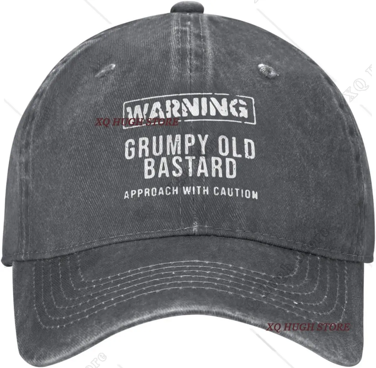 Funny Hat Warning Grumpys  Approachs with Caution Cap for Men Baseball Cap Adjustable Caps