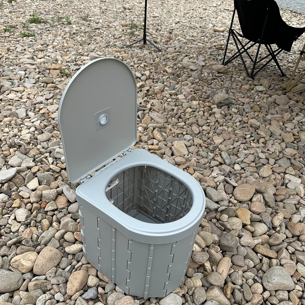 

Emergency Supply Compact Coagulant Camping Mobile Portable Potty Toilet for Adults
