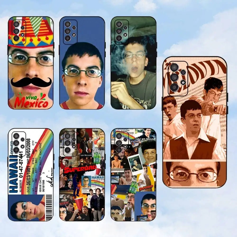 

M-Mclovin Movie S-Superbad Phone Case For Samsung S25,S24,S23,S22,S21,S20,S10,Ultra,Plus,Lite,FE,Soft Silicone Black Cover