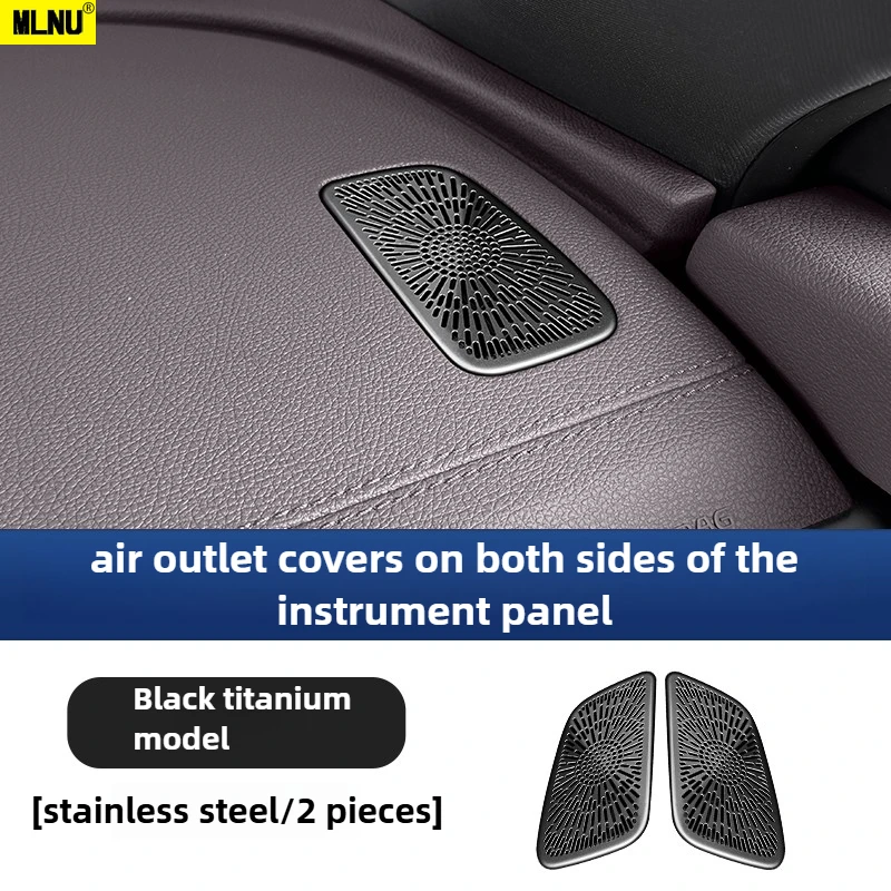 Крышка динамика вентиляционного отверстия приборной панели для BYD Seal U DM-i, аксессуары 2025/2024 — индивидуальная посадка, титановый металл, полый дизайн 2020-2023 гг.