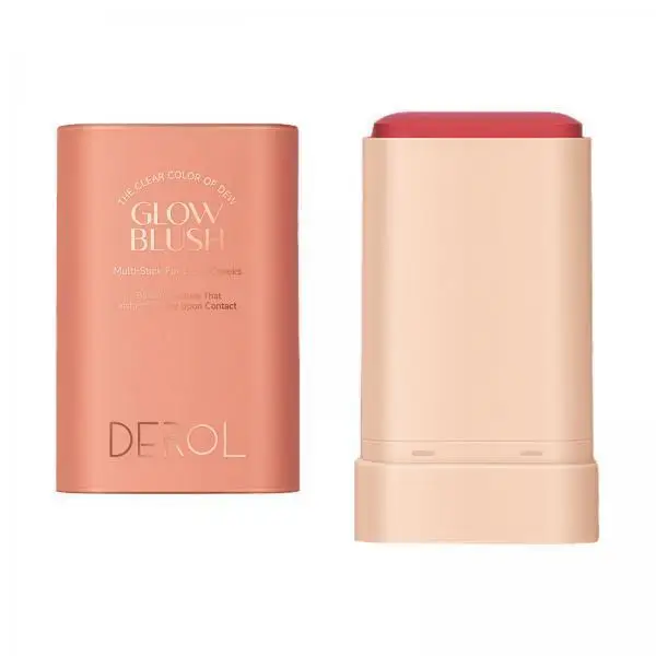 Cheek Lip and Face Blush Stick Smooth Blendable Cream Highlighter Effect Pocket Size for Girls Women Makeup