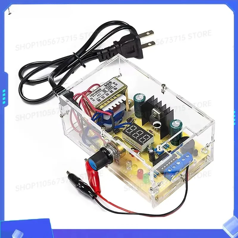 for LM317 Adjustable Voltage Regulated Power Supply DIY Kit AC 220V to DC 1.25-12V Stabilized Power Supply for Laboratory